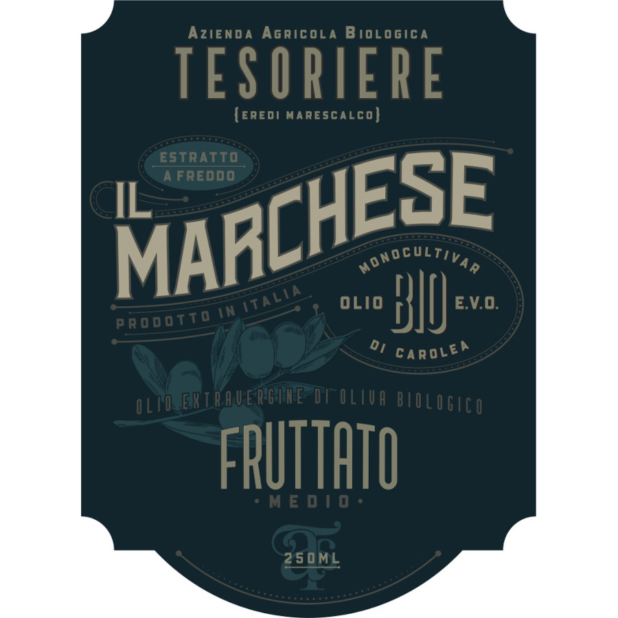Etichetta Olio Tesoriere "Il Marchese"